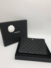 Medium Classic Clutch Bag Caviar Leather & Silver Black - CHANEL - BALAAN 9