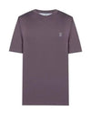 24 M0B138440 CSA11 logo short sleeve t shirt - BRUNELLO CUCINELLI - BALAAN 2