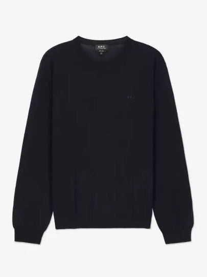 APC mat logo knit dark navy WVAWMH23285IAK - A.P.C. - BALAAN 1