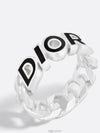 Italic Chain Link Ring Silver - DIOR - BALAAN 4