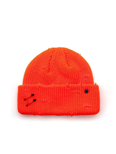 BBD Ripped Custom Short Beanie Orange - BLACKBLOND - BALAAN 1