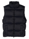 Logo High Neck Padded Vest Black - MSGM - BALAAN 9