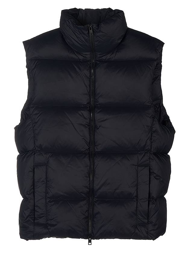 Logo High Neck Padded Vest Black - MSGM - BALAAN 9