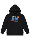 Kids Logo Print Hoodie Black F4MSJBHS240 110 - MSGM - BALAAN 2