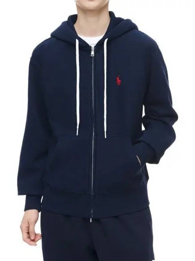 W fleece full zip hoodie navy - POLO RALPH LAUREN - BALAAN 2