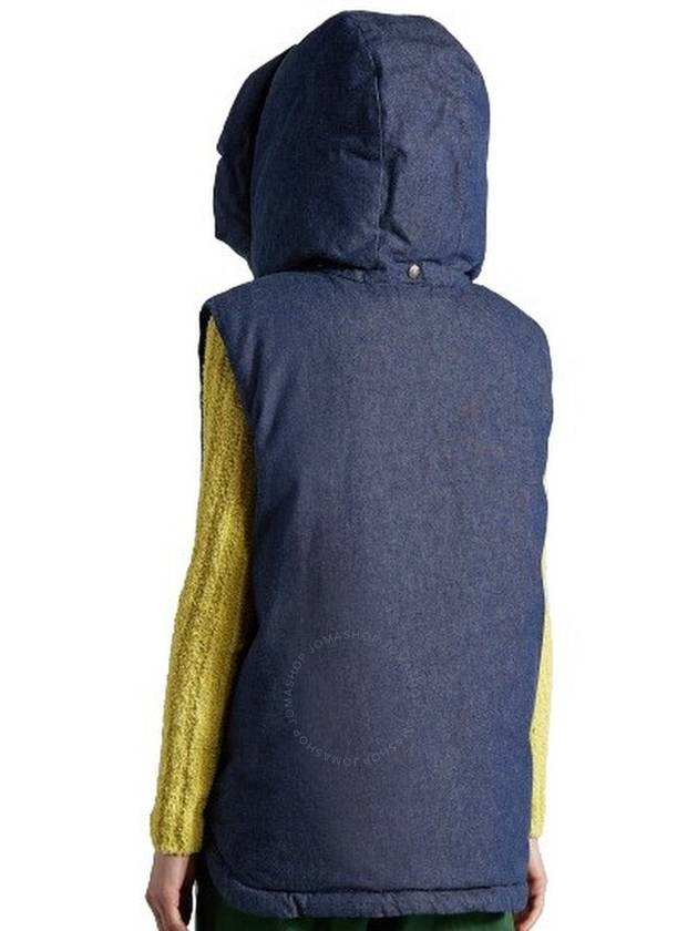 Moncler Dalby Denim Hooded Vest, Brand Size 0 (X-Small) - MONCLER - BALAAN 3