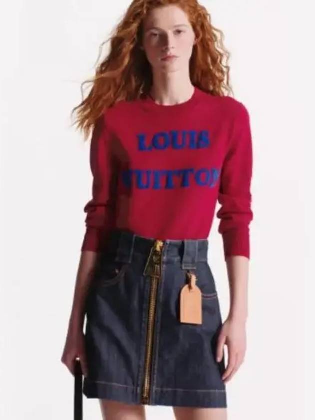 Big Logo Knit Top Red - LOUIS VUITTON - BALAAN 2