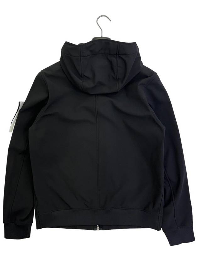 Soft Shell Brushed Lining Zip Up Hoodie Black - STONE ISLAND - BALAAN 7