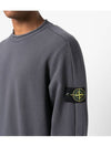 Stretch Cotton Fleece Mock Turtleneck Sweatshirt Lead - STONE ISLAND - BALAAN 5