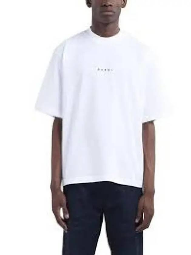 Logo Cotton Short Sleeve T-Shirt White - MARNI - BALAAN 2