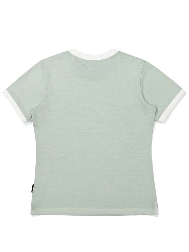 Pigment Dying Round T-Shirt MINT WOMAN M3322PRS11MNT - MALBON GOLF - BALAAN 3