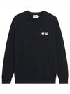 Monochrome Fox Head Patch Classic Sweatshirt Black - MAISON KITSUNE - BALAAN 2