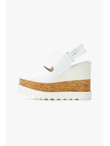 STELLA McCARTNEY ELYSE PLATFORM SANDALS WHITE - STELLA MCCARTNEY - BALAAN 1