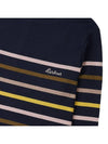 Logo Stripe Long Sleeve T-Shirt Navy - BARBOUR - BALAAN 7