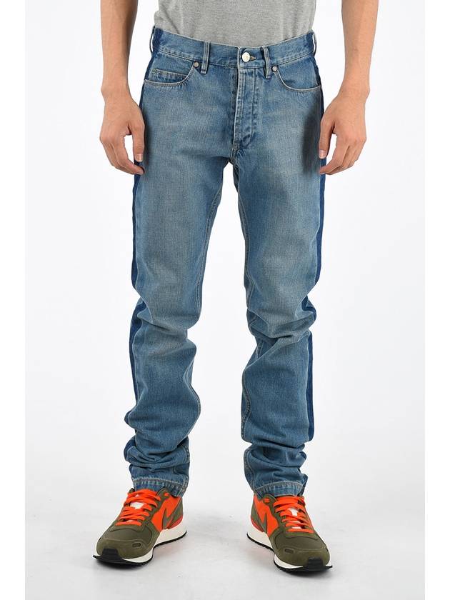 Faded Side Stripe Jeans - LANVIN - BALAAN 1