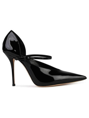 Casadei 'Scarlet' Black Shiny Leather Pumps - CASADEI - BALAAN 1