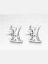 LV Iconic Earrings Silver - LOUIS VUITTON - BALAAN 4