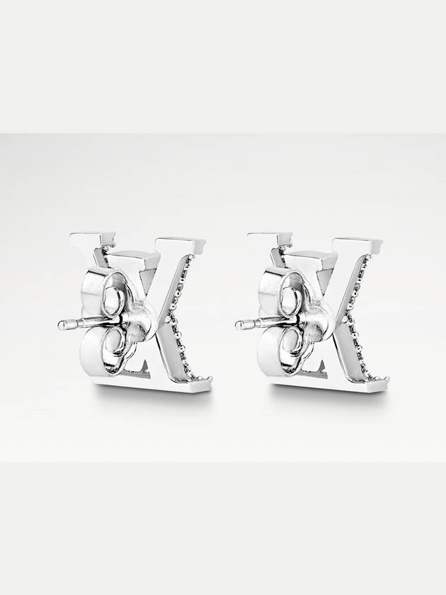 LV Iconic Earrings Silver - LOUIS VUITTON - BALAAN 4