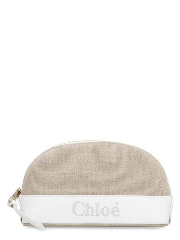 WoMen's Sense Pouch Bag Beige White - CHLOE - BALAAN 1