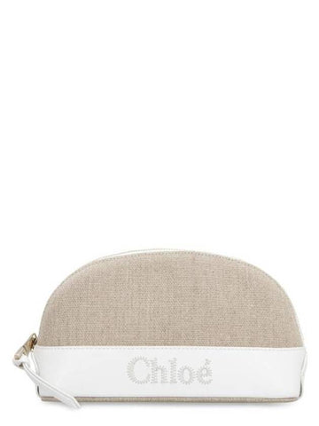 Women's Sense Pouch Bag Beige White - CHLOE - BALAAN 1