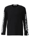 logo long sleeve t-shirt black - COMME DES GARCONS - BALAAN 1