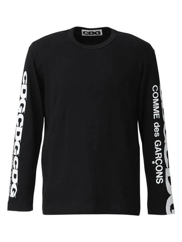 logo long sleeve t-shirt black - COMME DES GARCONS - BALAAN 1