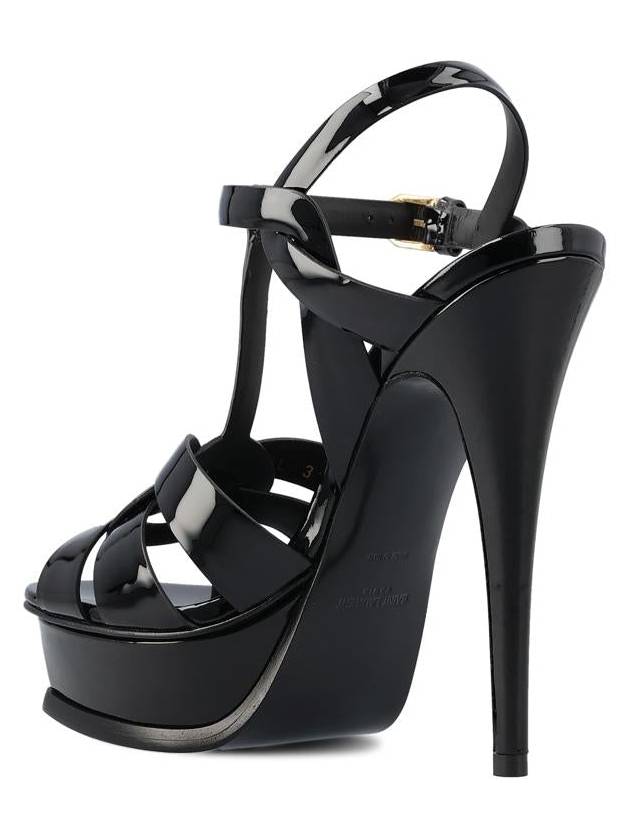 leather platform sandals 315487AAAOW - SAINT LAURENT - BALAAN 4