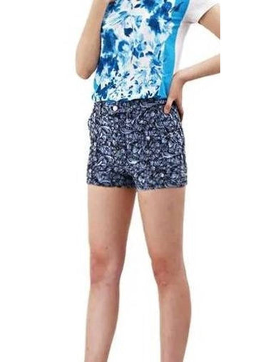 Makya Cotton Shorts Navy - ISABEL MARANT - BALAAN 1