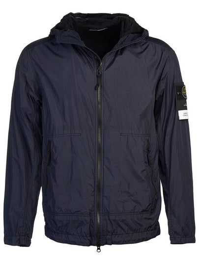 Crinkle Wappen Patch Hooded Jacket Navy - STONE ISLAND - BALAAN 2