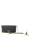 Gold V Logo Signature Shoulder Bag Bag Black - VALENTINO - BALAAN 2