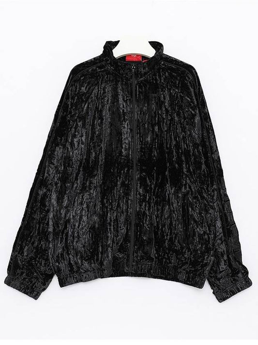 FW23J39 BLACK velvet track jacket - SUPREME - BALAAN 1