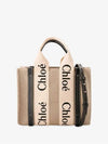 Woody Small Canvas Tote Bag Navy Beige - CHLOE - BALAAN 4