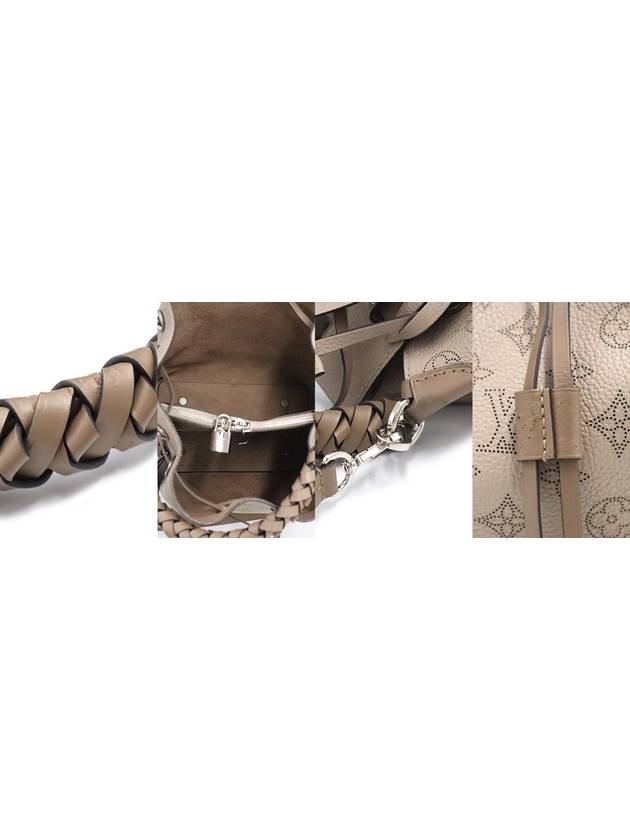 Women s Louis Vuitton M55799 Galle Gray Mahina Leather Muria Bucket 2WAY gt bag Gangbuk used luxury goods - LOUIS VUITTON - BALAAN 10