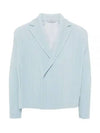 Tailored Pleated 2 Jacket Blue - ISSEY MIYAKE - BALAAN 2