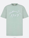 Handwriting Logo Short Sleeve T-Shirt Blue - DIOR - BALAAN 2