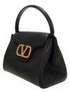 Signature V Logo Tote Bag Black - VALENTINO - BALAAN 3