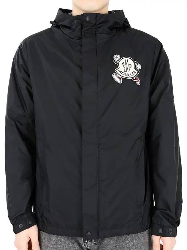 Guirre Rain Jacket Black - MONCLER - BALAAN 2