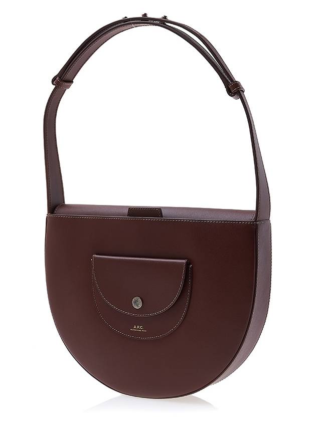 Semi Circle Pocket Bag Chestnut Brown - A.P.C. - BALAAN 3