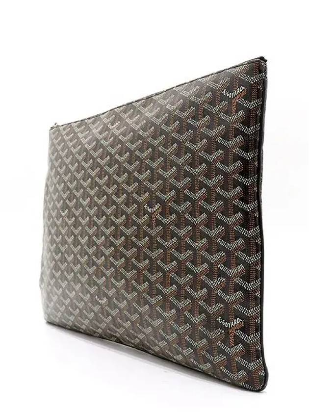 NOIR black logo PVC SENAT Sena GM clutch - GOYARD - BALAAN 3