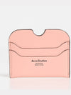 Women s Elmas Large Leather Card Wallet Pink - ACNE STUDIOS - BALAAN 1