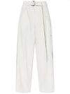 Belt Wide Pants Ivory - AMI - BALAAN 2