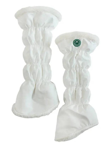 Pre order delivery on December 6th Padded banding leg warmers WHITE - MONBIRDIE GOLF - BALAAN 1