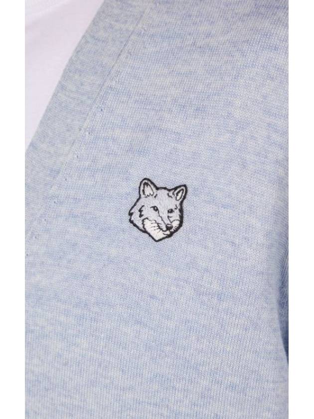 Bold Fox Head Patch Regular Cardigan Black - MAISON KITSUNE - BALAAN 4