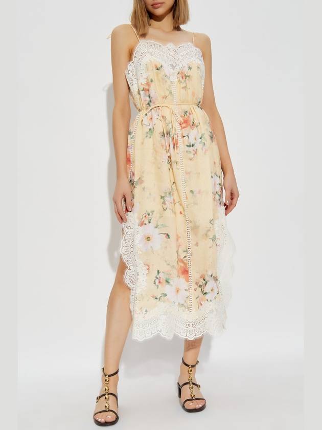 Zimmermann Dress With Floral Motif, Women's, Yellow - ZIMMERMANN - BALAAN 3