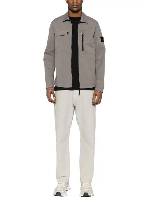 Supima Cotton Twill Stretch-TC Jacket Brown - STONE ISLAND - BALAAN 3