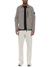 Supima Cotton Twill Stretch-TC Jacket Brown - STONE ISLAND - BALAAN 3