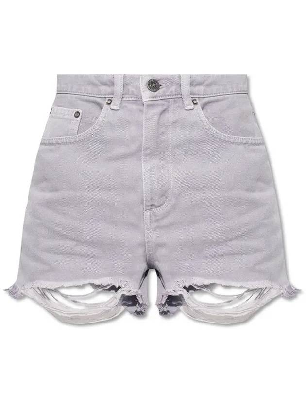 Cotton Denim Shorts Purple - GOLDEN GOOSE - BALAAN 1