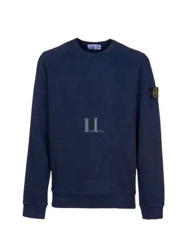 Wappen Patch Crew Neck Cotton Sweatshirt Navy - STONE ISLAND - BALAAN 2