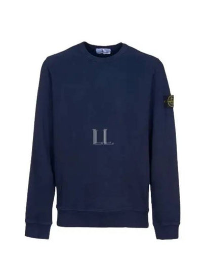 Wappen Patch Crew Neck Cotton Sweatshirt Navy - STONE ISLAND - BALAAN 2