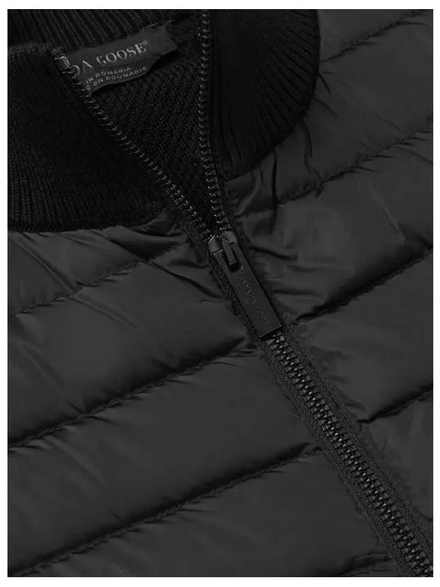 Hybrdige Slim Fit Merino Wool Padded Vest Black - CANADA GOOSE - BALAAN 6